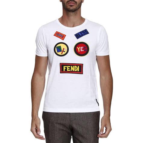 fendi white shirt mens|Fendi t shirt original.